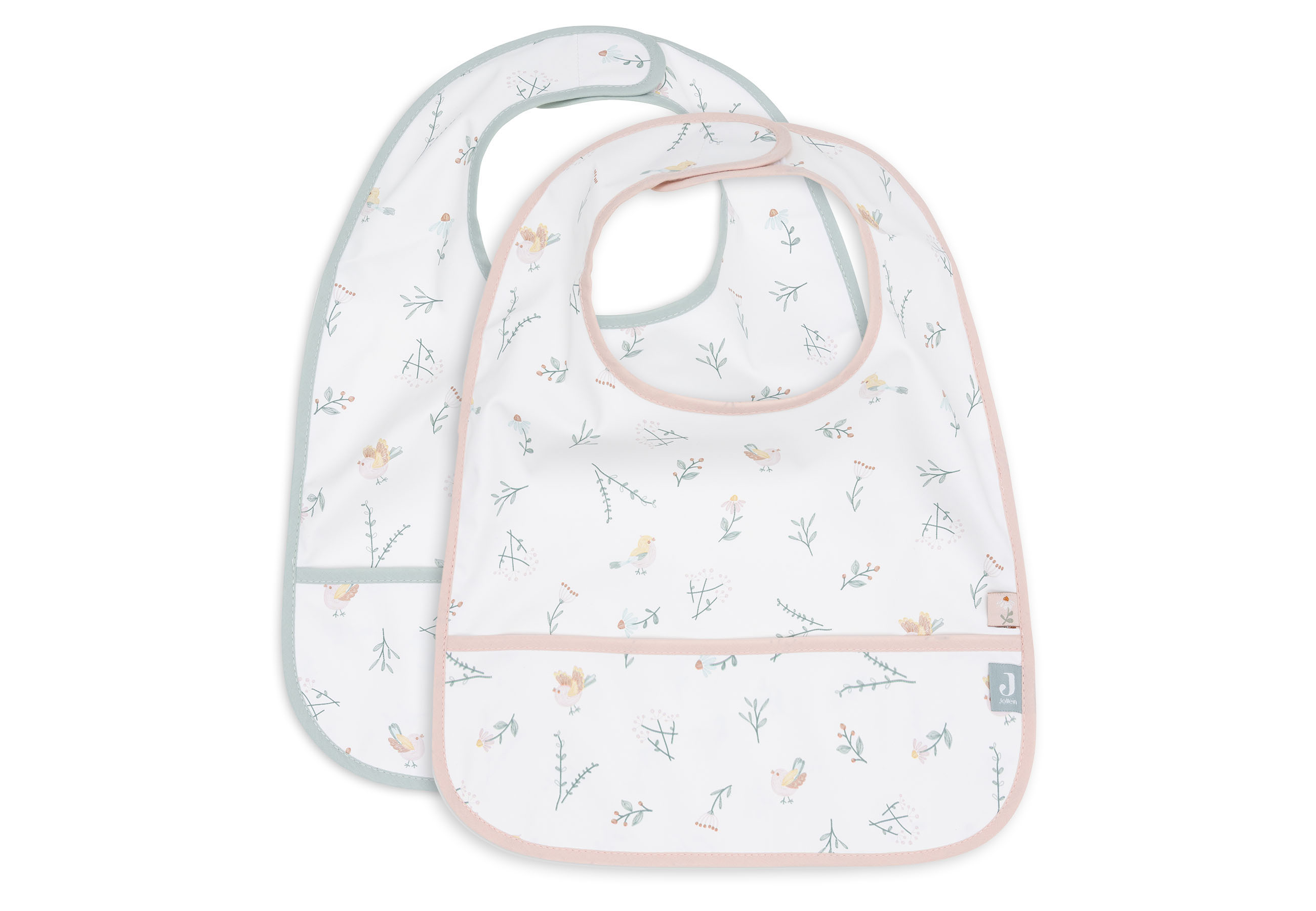 Jollein Haklapp Vattentät Lovely Birds (2pack)