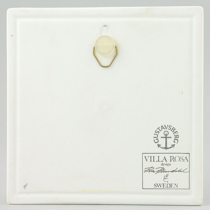Pia Rönndahl (Villa Rosa 1985) Wall Plaque with Window Cactus Motif 12 cm (2)
