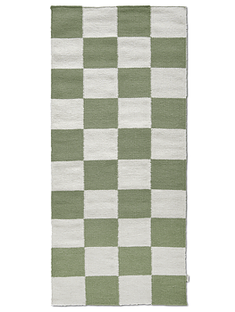 Squares Grön/Vit 80x200cm