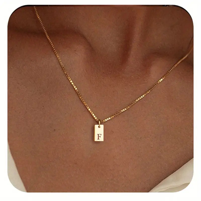 Céleste Necklace Letter Pendant 18K Gold - 12
