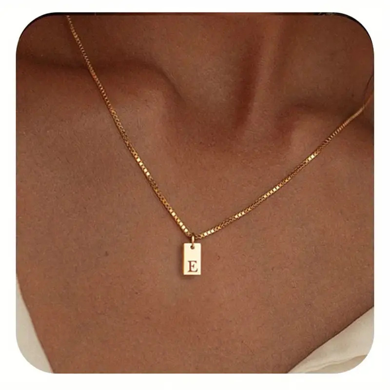 Céleste Necklace Letter Pendant 18K Gold - 11