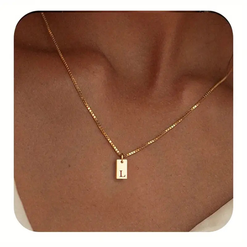 Céleste Necklace Letter Pendant 18K Gold - 23