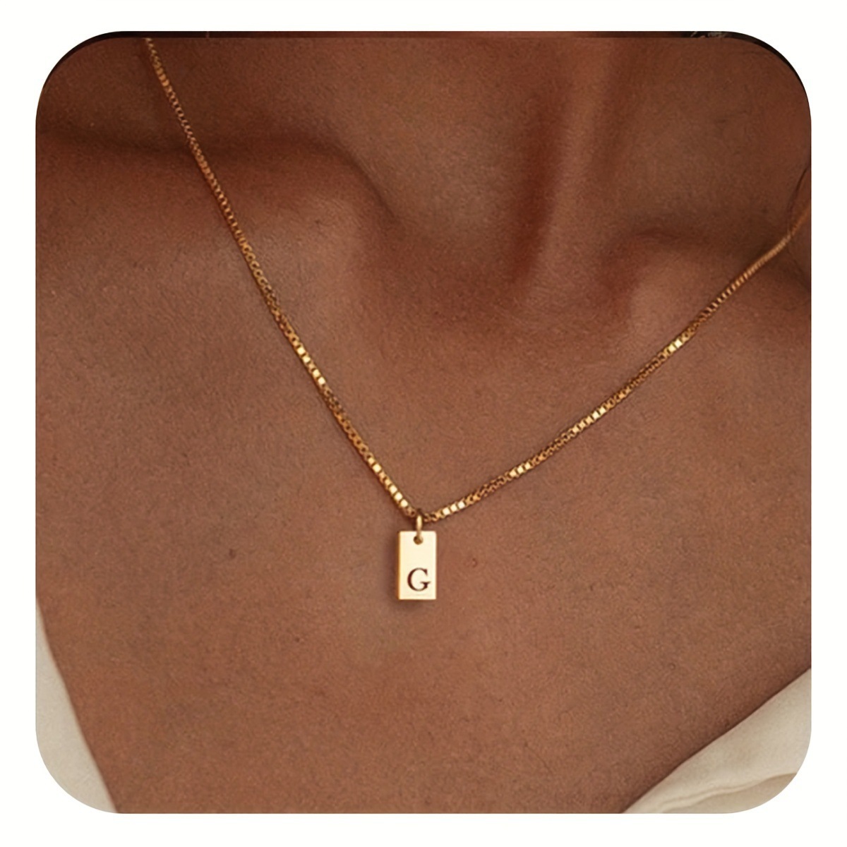 Céleste Necklace Letter Pendant 18K Gold - 13