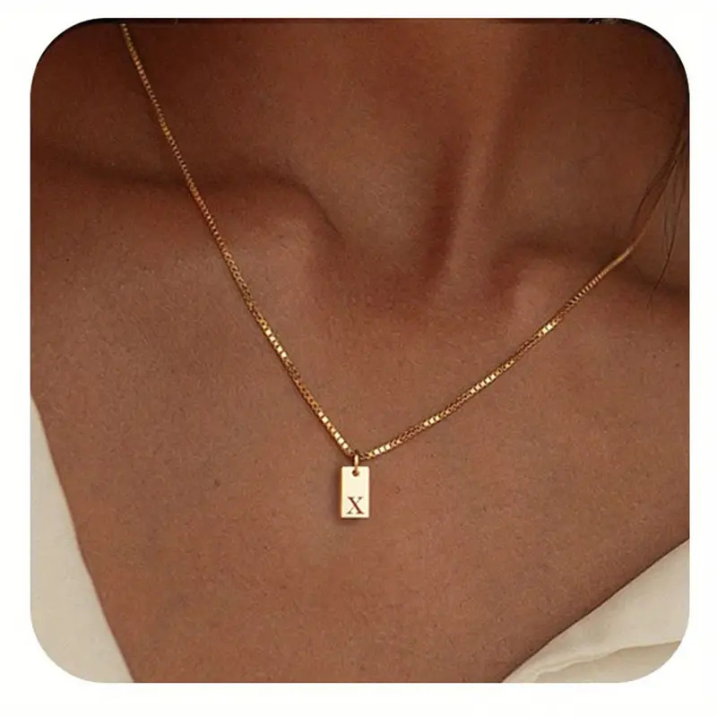 Céleste Necklace Letter Pendant 18K Gold - 29