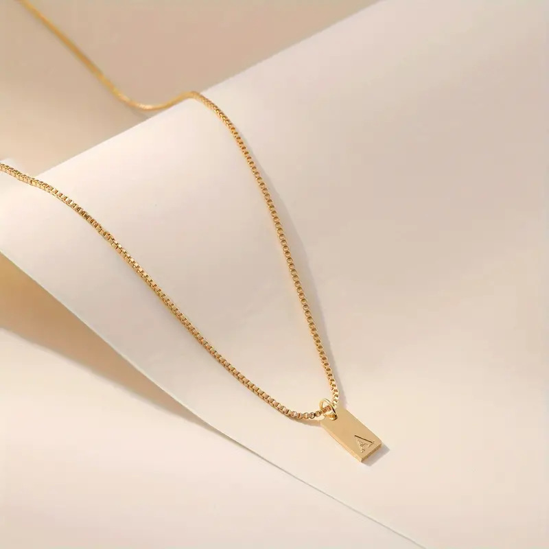 Céleste Necklace Letter Pendant 18K Gold - 4