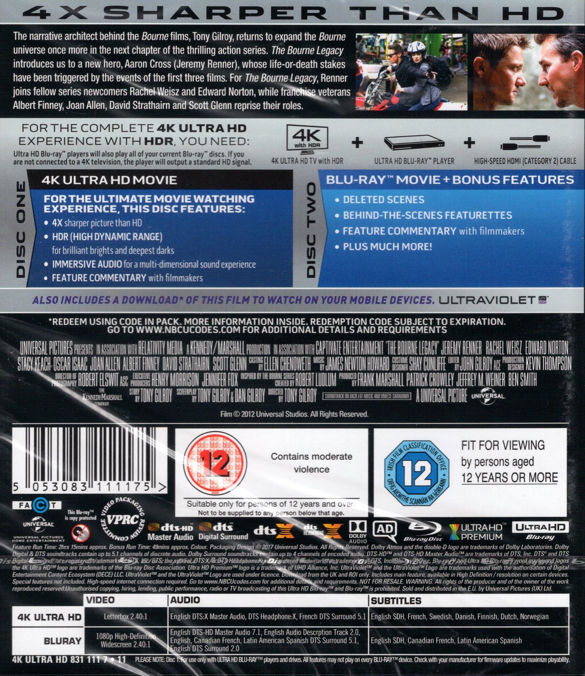 Bourne Legacy (4K Ultra HD + Blu-ray) - 2