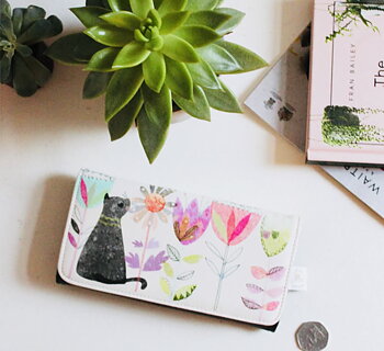 Ink Press Wallet Garden Cat 
