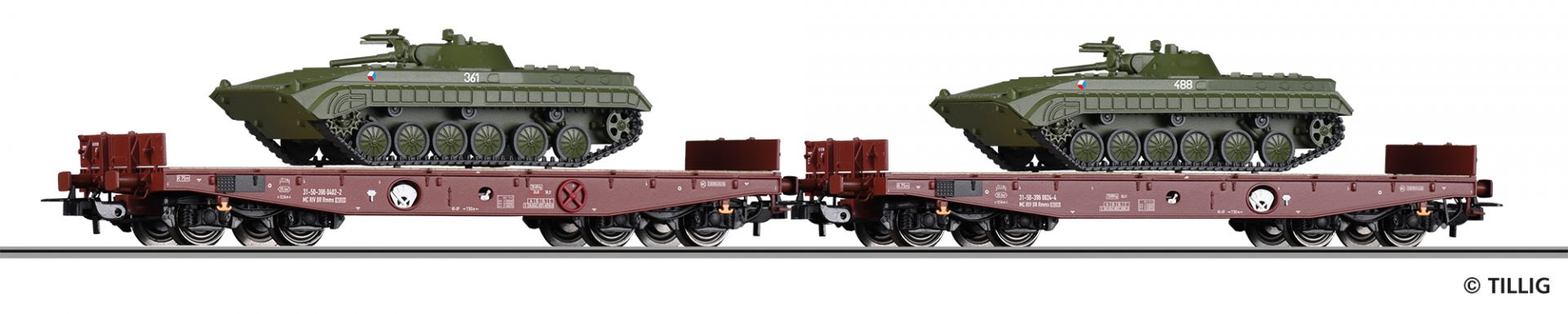Godsvagnset: 2x tunglastvagn R