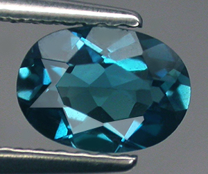 1,05 ct Impresionante piedra preciosa de topacio azul Londres natural ovalada - 3