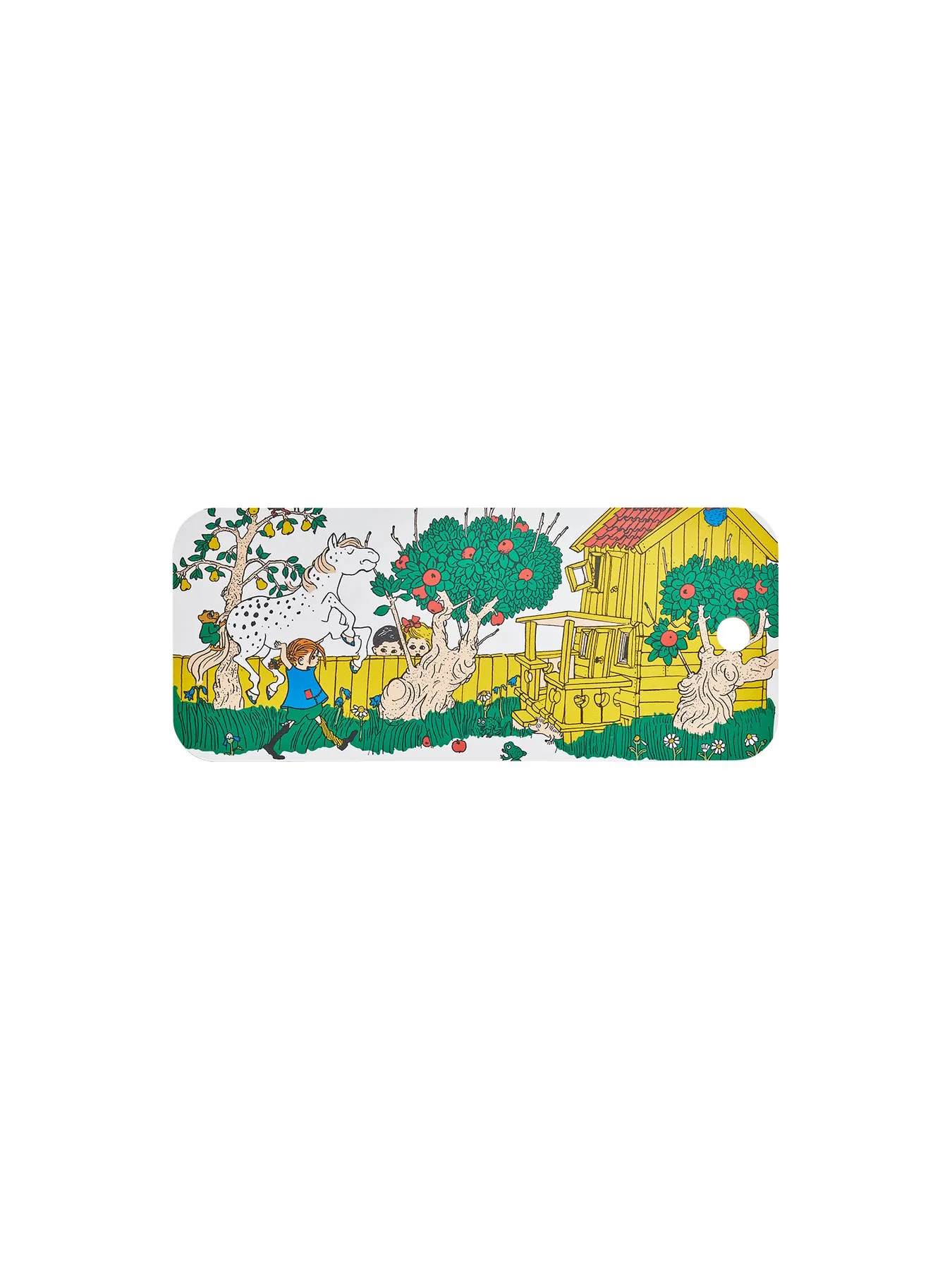Pippi Longstocking Cutting & Serving Board - The Way Home, 18x44 cm