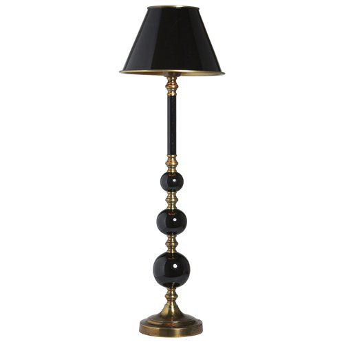 Lampfot / Svart-Antikmässing/ H 60cm