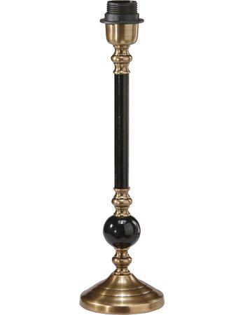 Lampfot / Svart - Antikmässing / H 40cm
