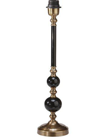 Lampfot / Svart - Antikmässing/ H 50cm