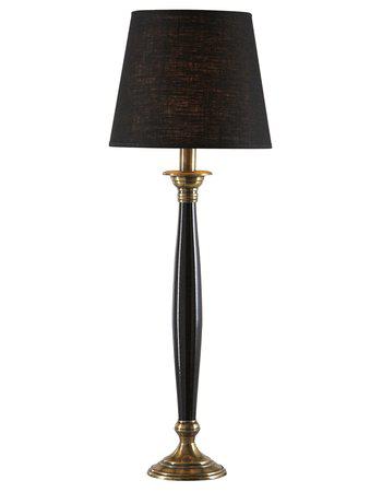 Lampa med skärm / Svart - Antikmässing/ H 72cm