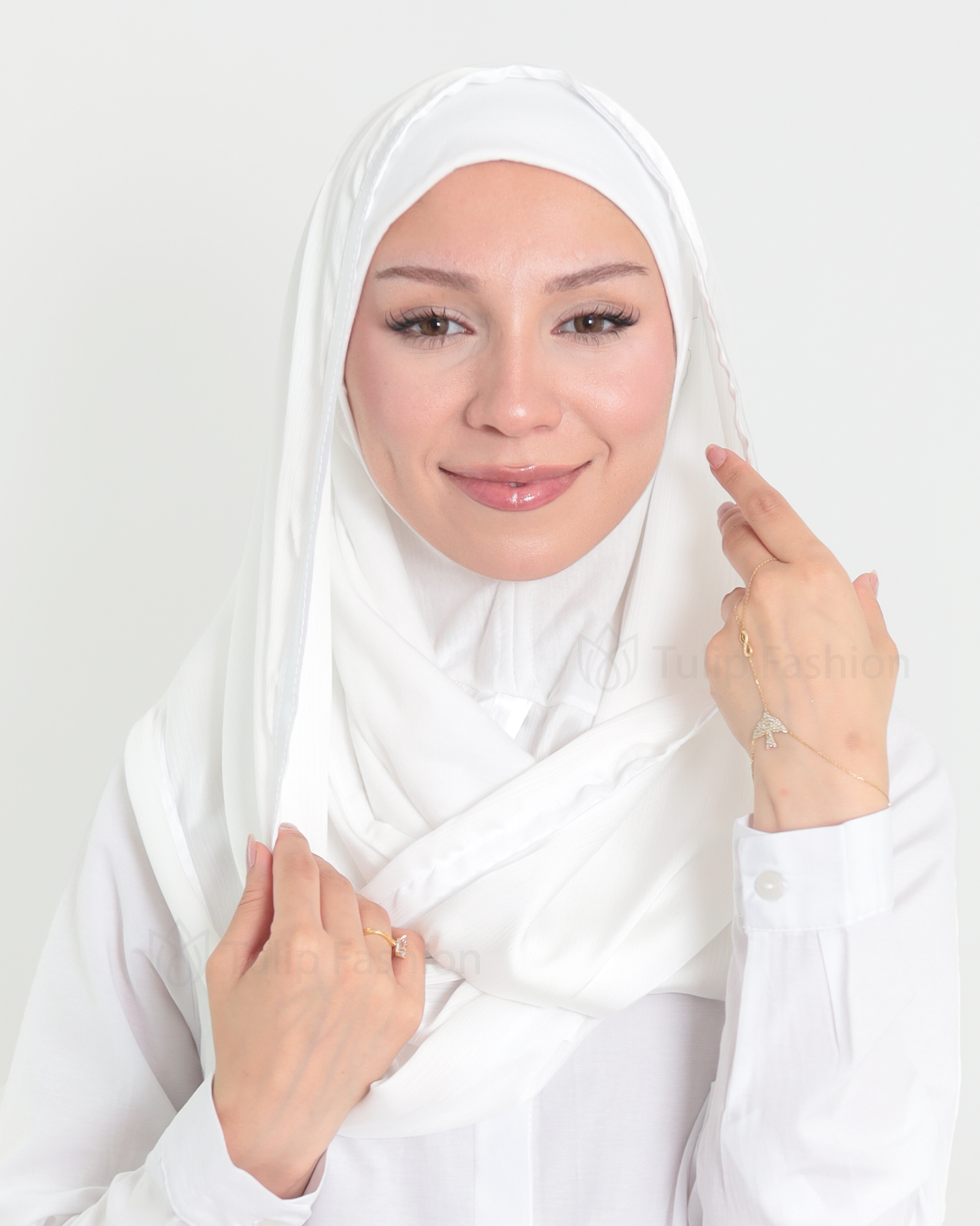 Hijab - Instant Satin - Off-White