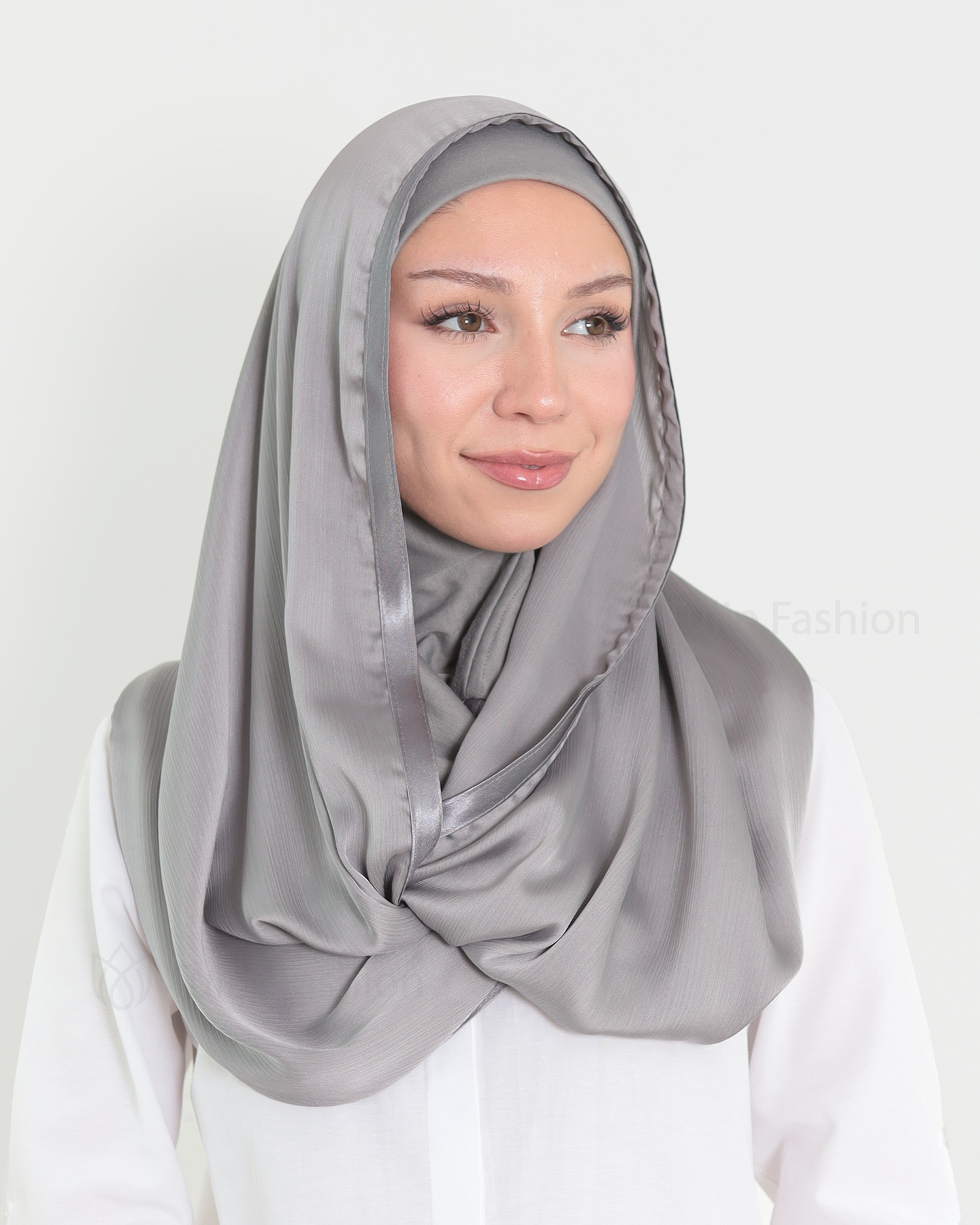 Hijab - Instant Satin - Gray - 2