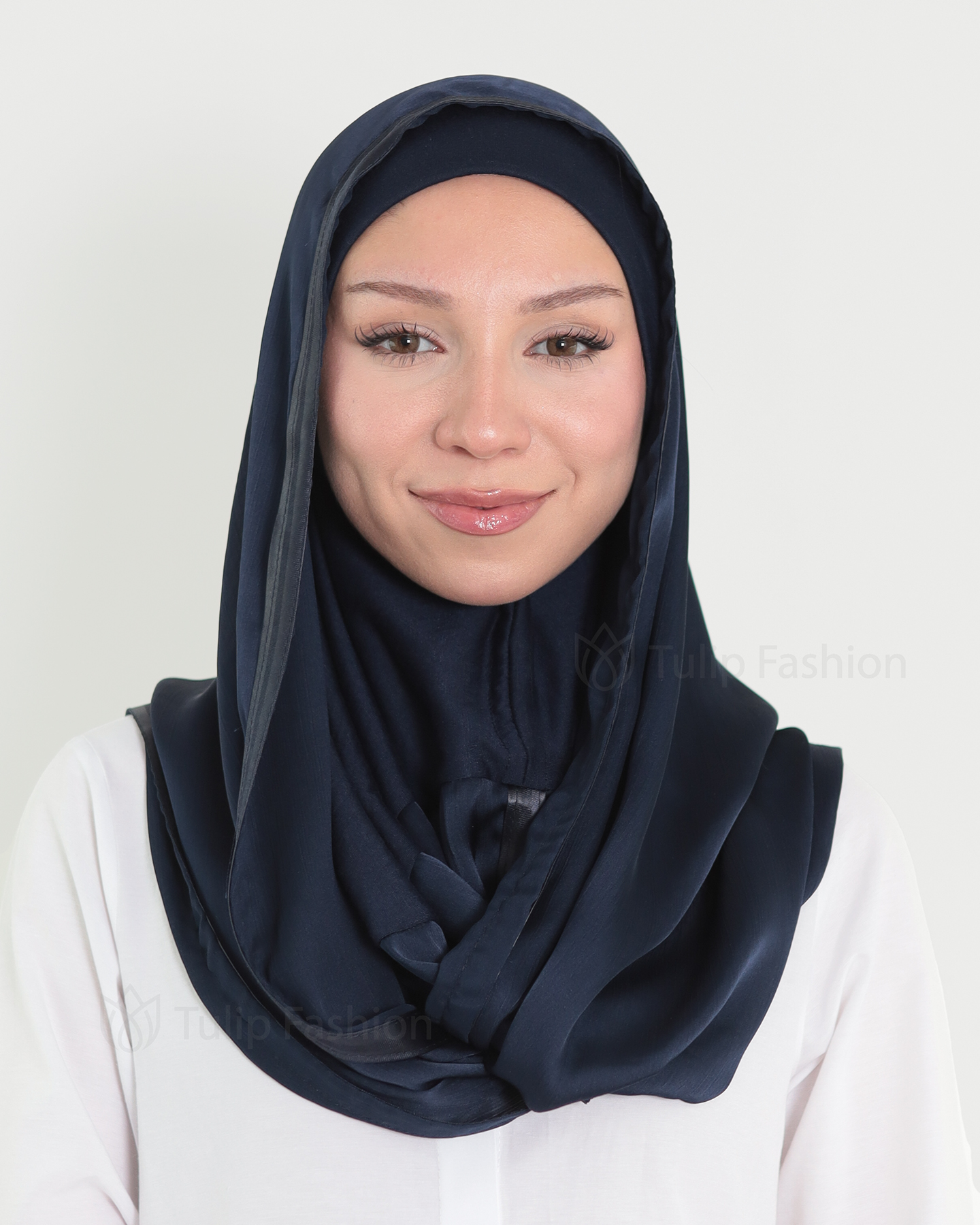 Hijab - Instant Satin - Midnight Blue