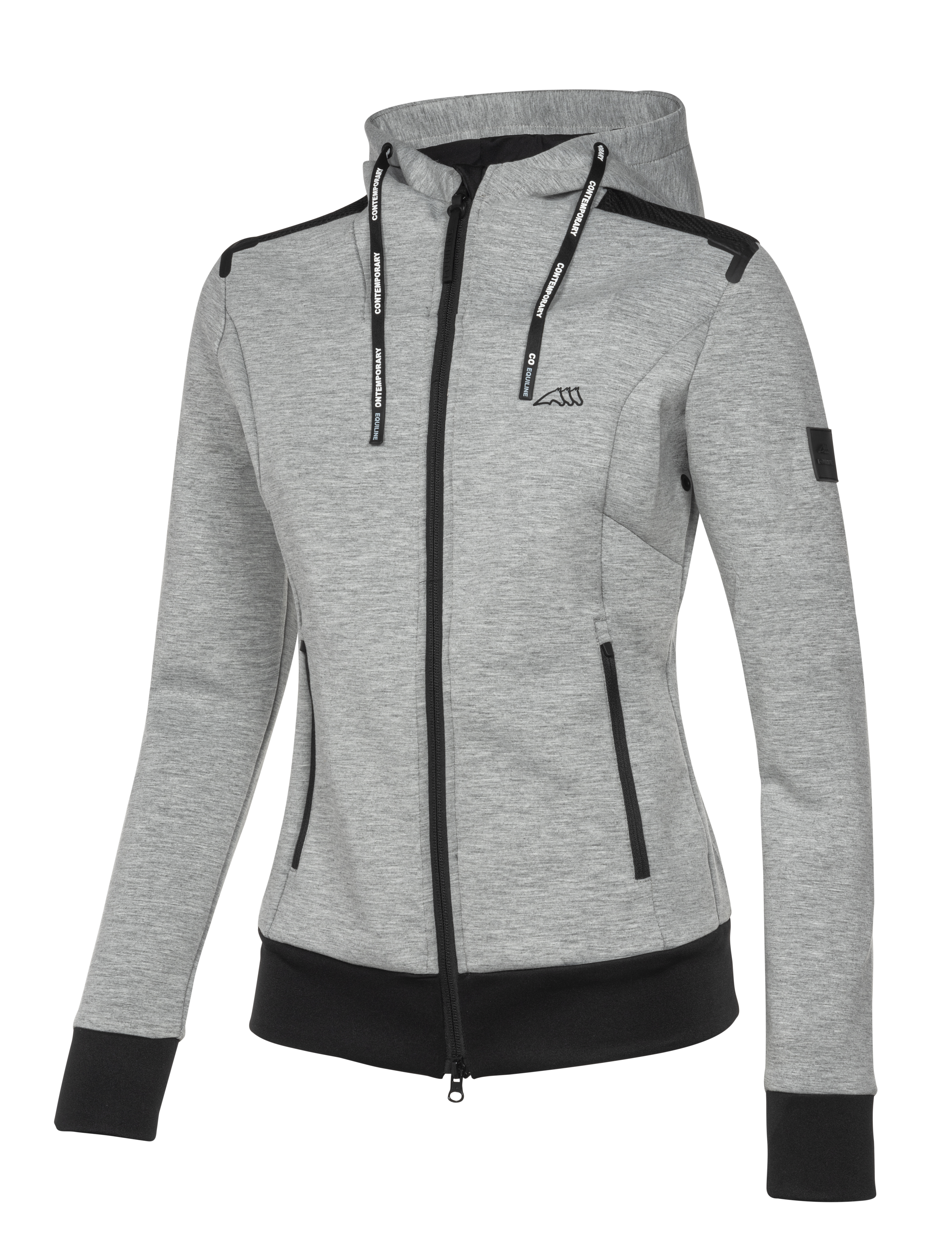 Sweatshirt Equiline Cerriec grey melange front