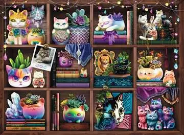 Cubby Cats and Succulents, 500 Bitar Ravensburger