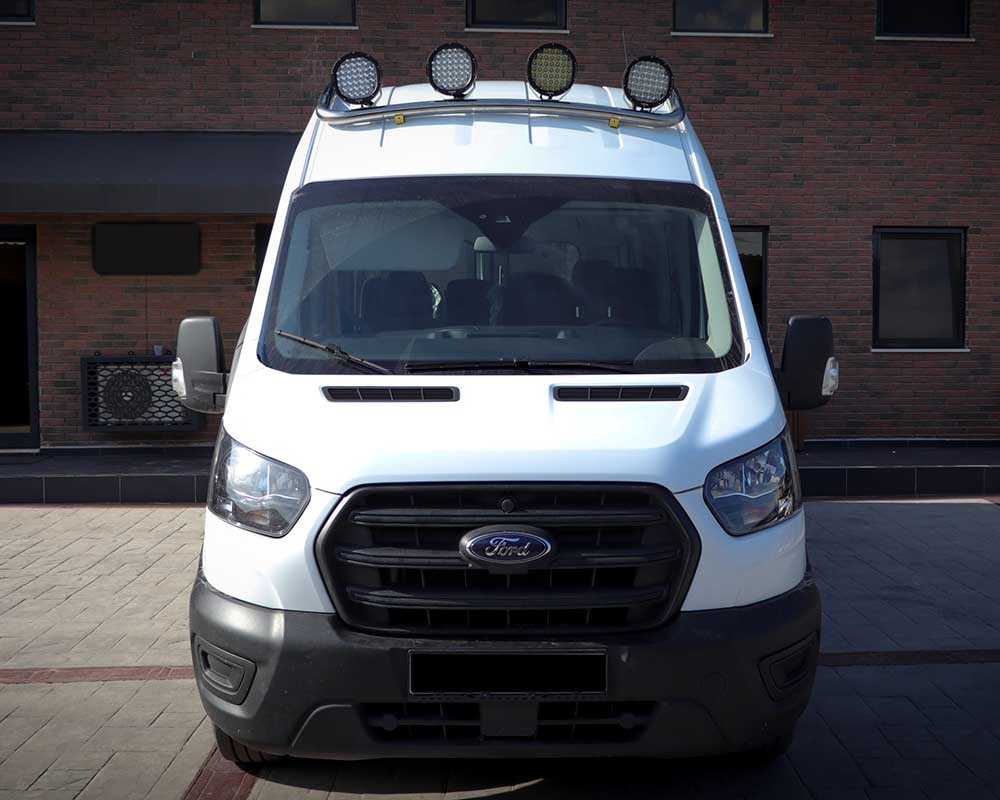 Roof Bar Front [Musta] - Ford Transit 2015-