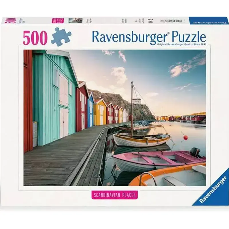 Boathouses in  Smogen, Sweden, 500 Bitar Ravensburger - 2