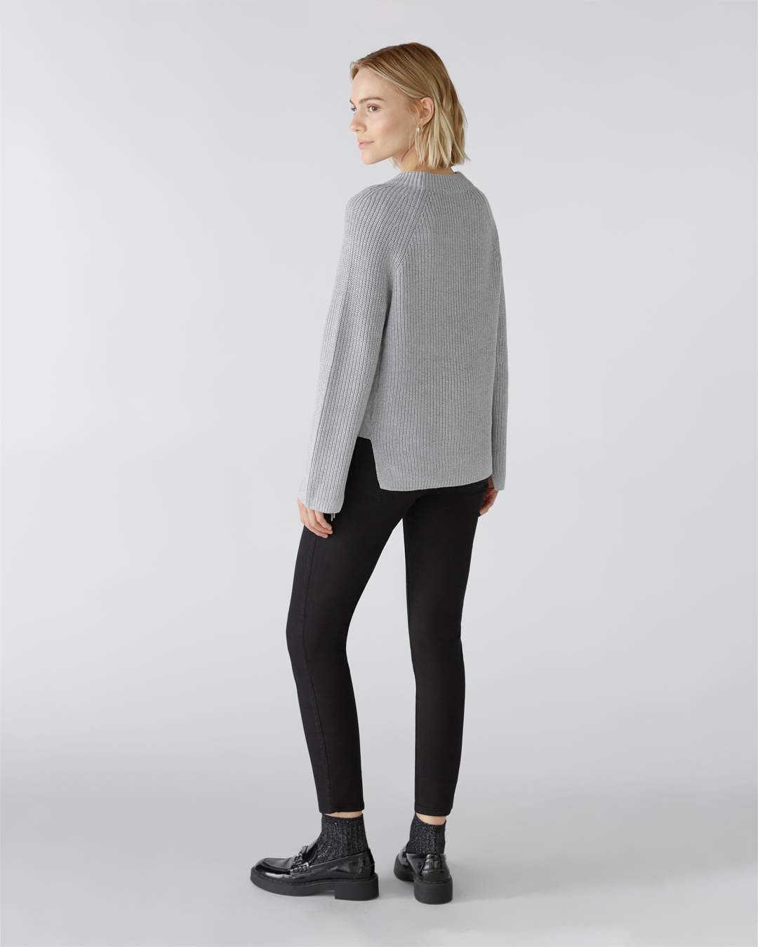 Jumper dragkedja i midjan grå - 3