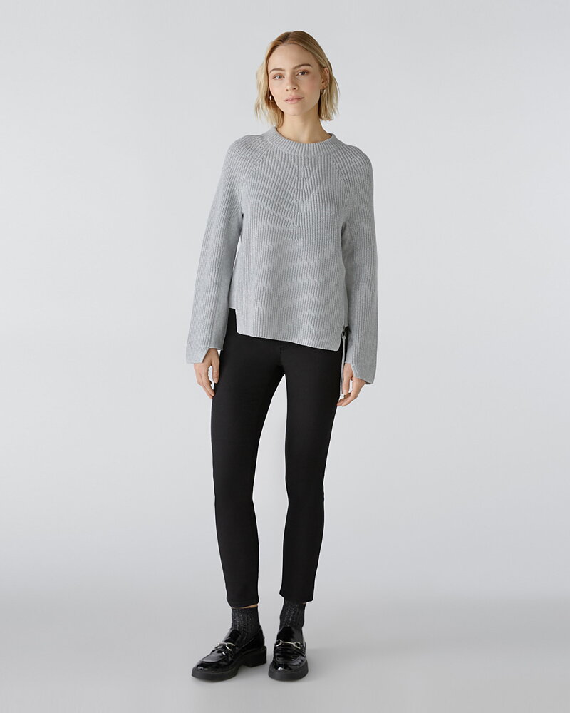 Jumper dragkedja i midjan grå