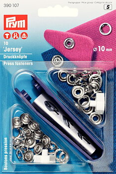 Tryckknappar "Jersey" 10 mm