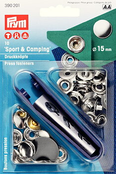 Tryckknappar - Sport & Camping 15 mm