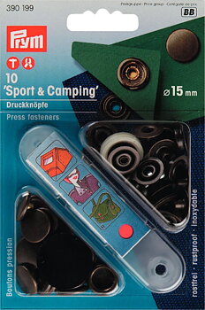 Tryckknappar - Sport & Camping 15 mm