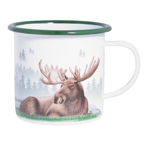 Emaljmugg King of the Forest