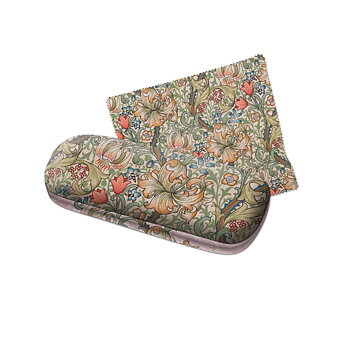 William Morris : Golden Lily - Glasögonfodral med matchande putsduk