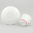 Carl-Harry Stålhane (VB 1957) Two Teacups with Red Decor 11,5