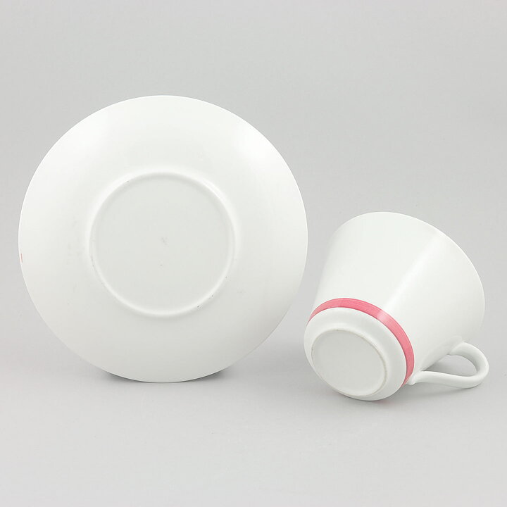 Carl-Harry Stålhane (VB 1957) Two Teacups with Red Decor 11,5