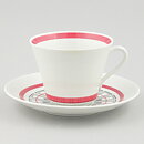 Carl-Harry Stålhane (VB 1957) Two Teacups with Red Decor 11,5
