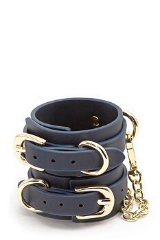 Bondage Couture Wrist Cuffs Blue