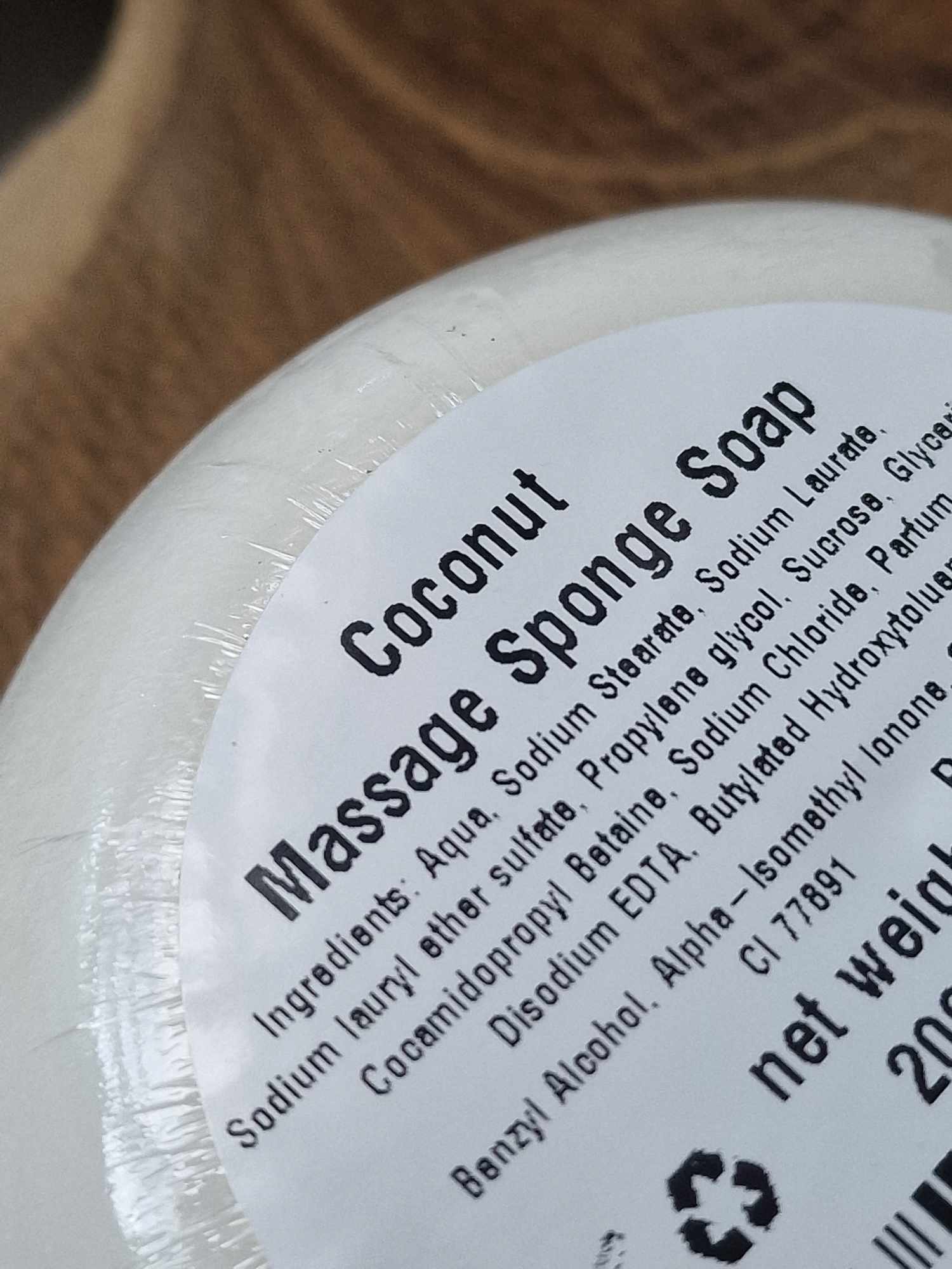 Massagetvål  "Coconut"