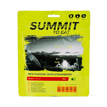 Summit To Eat Milchreis mit Erdbeere  | Gefriergetrocknete Lebensmittel | 90g