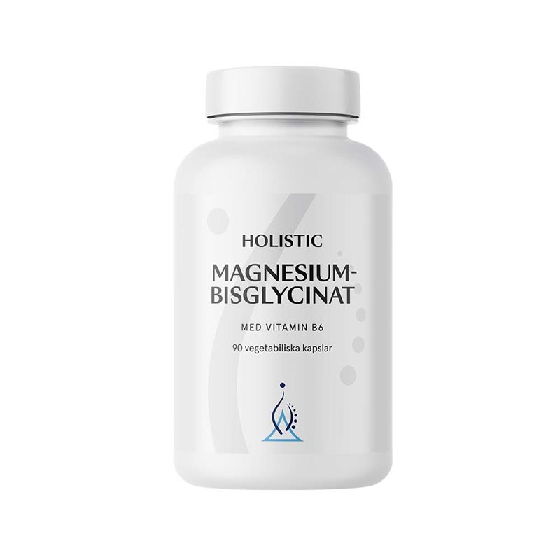 Magnesiumbisglycinat 100mg 90 vegetabiliska kapslar Holistic