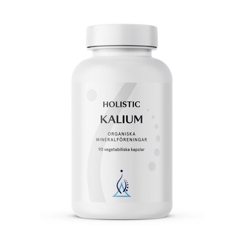Kalium 250 mg, 90 kapslar Holistic