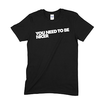 THE CARDIGANS - T-SHIRT, YOU NEED TO BE NICER (BLACK)