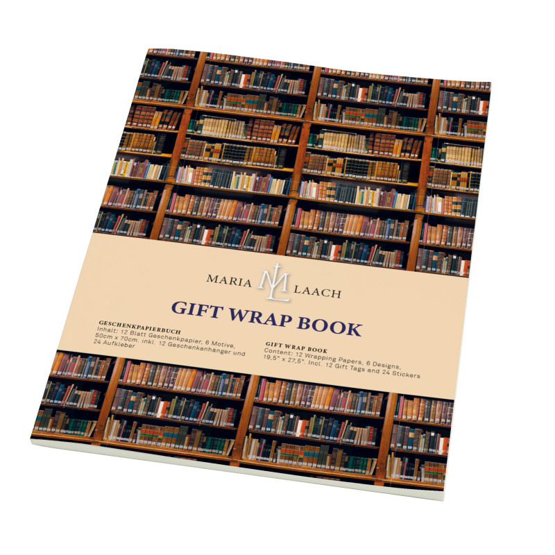 Maria Laach : Klosterbibliothek - Presentpappersbok med stickers och presentetiketter - 2
