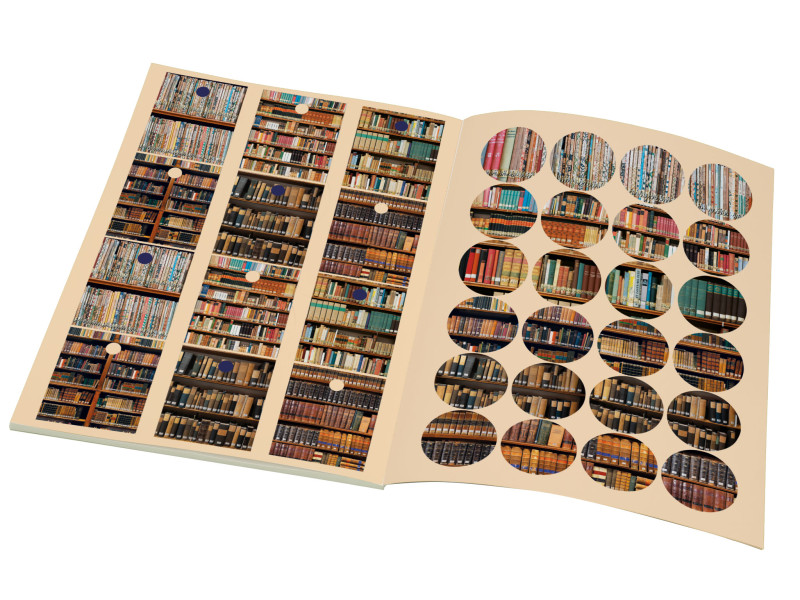Maria Laach : Klosterbibliothek - Presentpappersbok med stickers och presentetiketter - 3