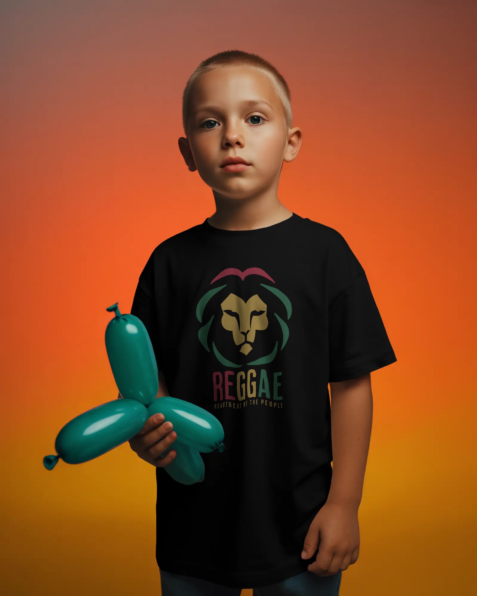 Reggae Kids T-shirt Black