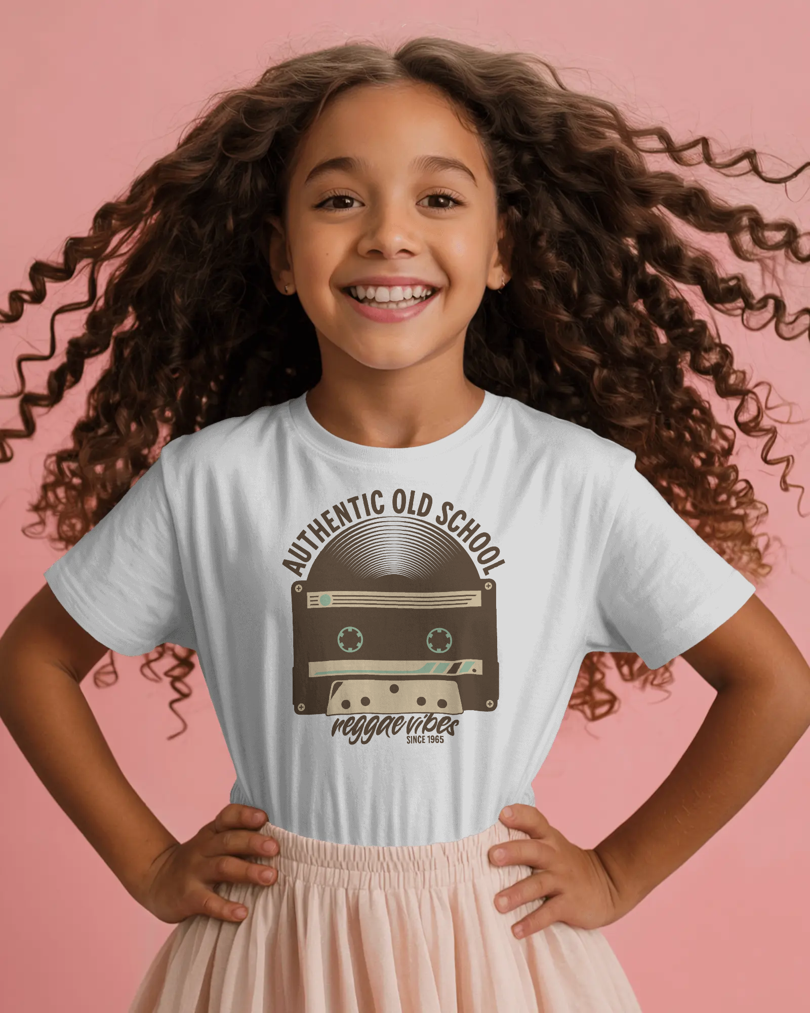 Authentic Old School Kids T-shirt White