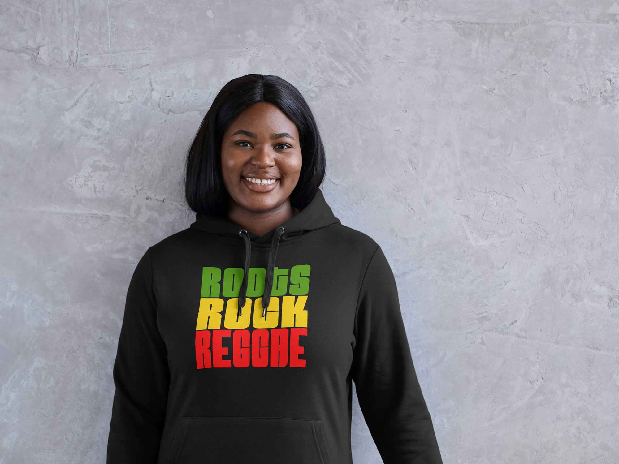 Roots Rock Reggae Hoodie Black