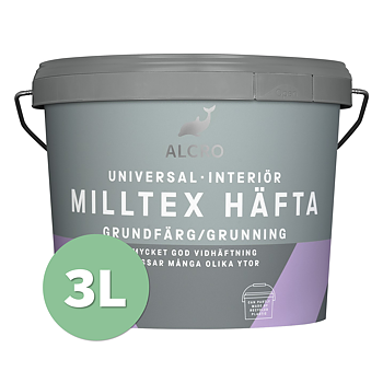 Milltex Häfta Grundfärg Vit 3L