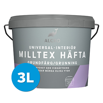 Milltex Häfta Grundfärg Vit 3L