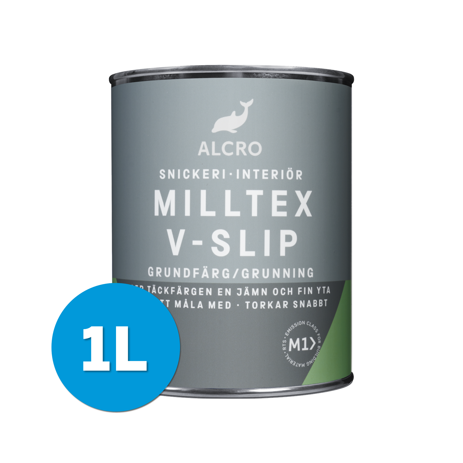 Milltex V-Slip Grundfärg Vit 1L
