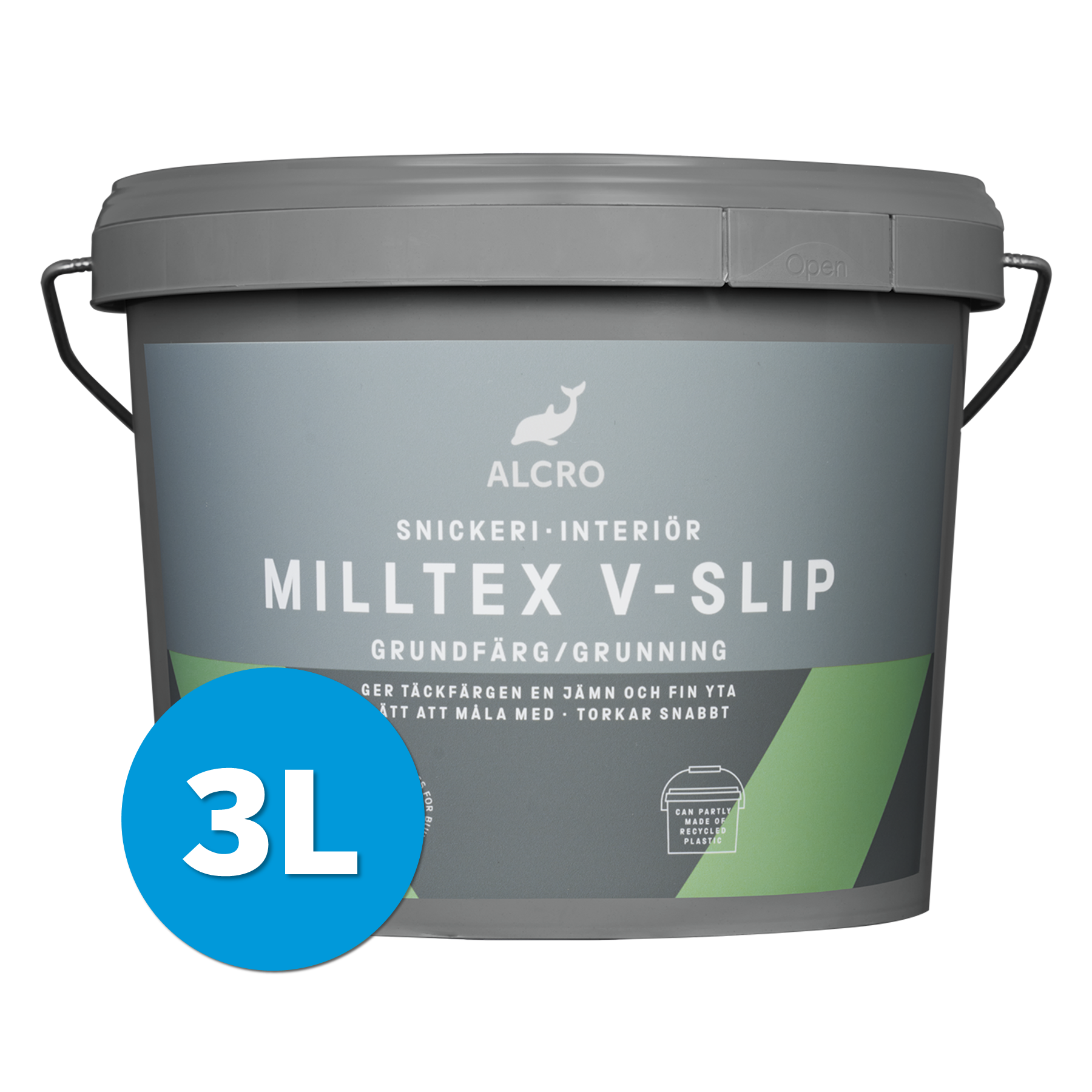 Milltex V-Slip Grundfärg Vit 3L